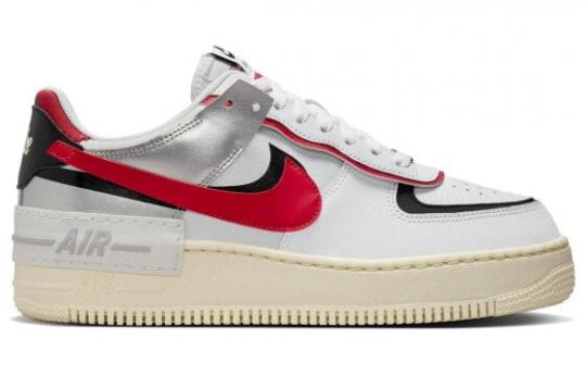 Кроссовки Nike Air Force 1 Shadow 'White Silver Red' Women's FN6335-100