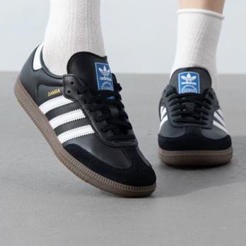 Кроссовки и кеды Adidas Samba OG J 'Black White' IE3676