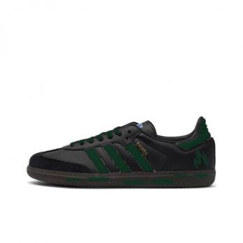 Кроссовки Adidas Originals SAMBA OG Skateboard Shoes Unisex Low-Top Black/Green B75807