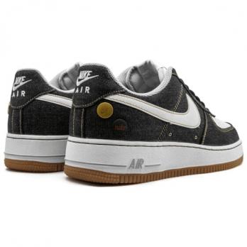 Кроссовки Nike Air Force 1 '07 Low Black Denim 630930-001