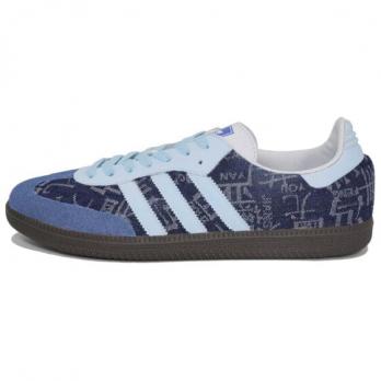 Кроссовки Adidas Originals SAMBA OG Skateboard Shoes Unisex Low-Top Sky Blue B75806