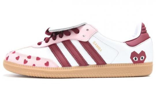 Кроссовки Adidas Originals Samba Skateboard Shoes Unisex Low-Top White Pink IG4279