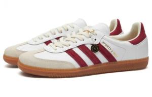 Кроссовки Sporty & Rich X Adidas Samba OG White Core Burgundy IF5660