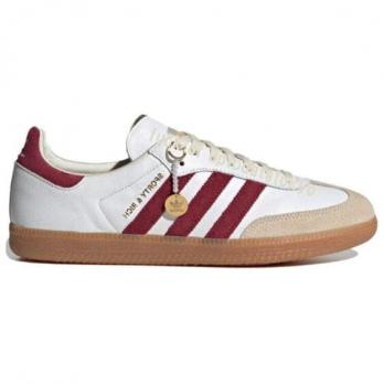 Кроссовки Sporty & Rich X Adidas Samba OG White Core Burgundy IF5660