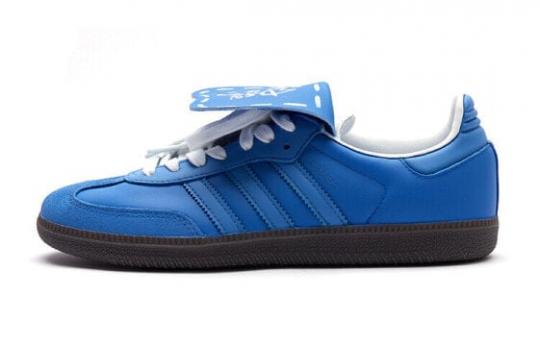 Кроссовки Adidas Originals Samba Skateboard Shoes Unisex Low-Top Blue IG1024