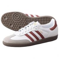 Кроссовки Adidas Originals SAMBA OG Skateboard Shoes Unisex Low-Top White Red JH8798