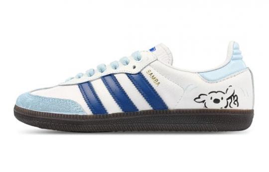 Кроссовки Adidas Originals SAMBA OG Skateboard Shoes Unisex Low-Top White Blue B75806