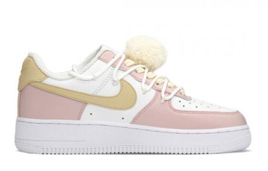 Кроссовки Nike Air Force 1 Skateboard Shoes Women's Low-Top Yellow/Pink DH2920-111