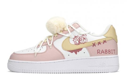 Кроссовки Nike Air Force 1 Skateboard Shoes Women's Low-Top Yellow/Pink DH2920-111