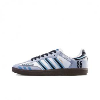 Кроссовки Adidas Originals Samba Skateboard Shoes Unisex Low-Top Blue Gray B75806