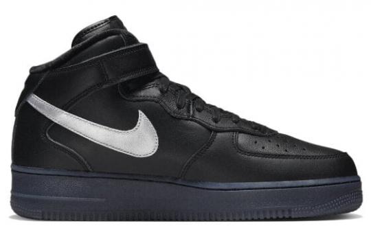 Кроссовки Nike Air Force 1 Mid Prm Black Metallic Silver DX3061-001