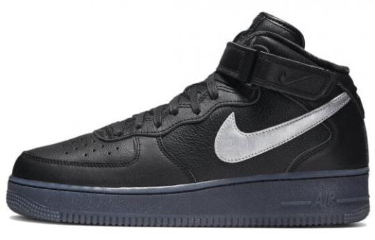 Кроссовки Nike Air Force 1 Mid Prm Black Metallic Silver DX3061-001