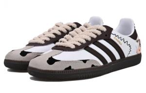 Кроссовки Adidas Originals Samba Skateboard Shoes Unisex Low-Top Brown White IG1024