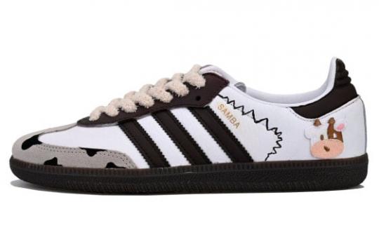 Кроссовки Adidas Originals Samba Skateboard Shoes Unisex Low-Top Brown White IG1024