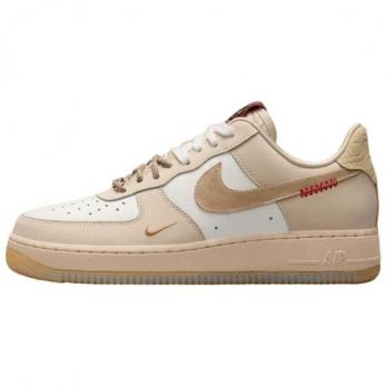 Кроссовки Nike Air Force 1 Skateboard Shoes Unisex Low-Top Light Brown/White HV5990-172