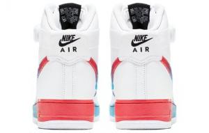 Кроссовки Nike Air Force 1 High Gradient White Blue Fury Ember Glow CJ0525-100