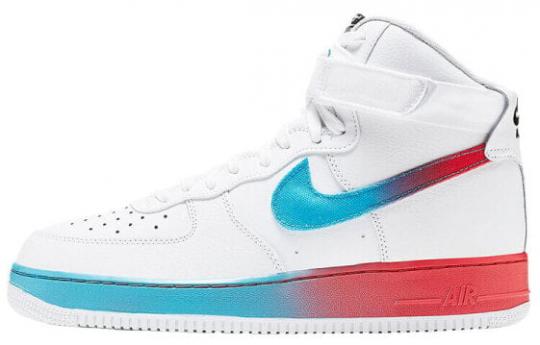 Кроссовки Nike Air Force 1 High Gradient White Blue Fury Ember Glow CJ0525-100