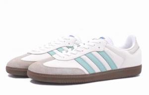 Кроссовки Adidas Originals SAMBA OG Skateboard Shoes Unisex Low-Top Cyan/Beige B7580(