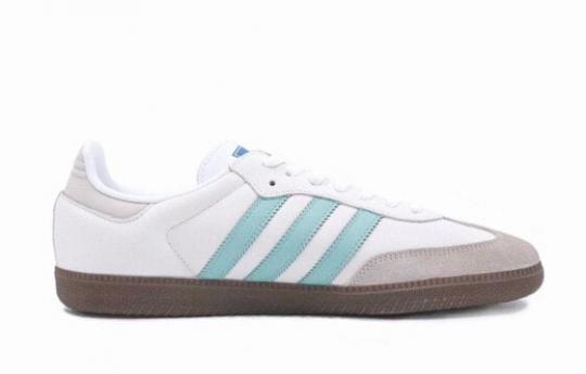 Кроссовки Adidas Originals SAMBA OG Skateboard Shoes Unisex Low-Top Cyan/Beige B7580(