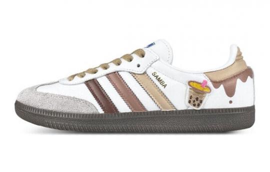 Кроссовки Adidas Originals Samba Skateboard Shoes Unisex Low-Top Gray White/Brown B75806