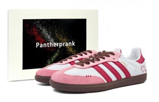 Кроссовки Adidas Originals SAMBA OG Skateboard Shoes Unisex Low-Top Pink/White IG1024