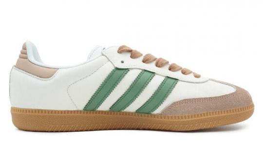 Кроссовки Adidas Originals SAMBA OG Skateboard Shoes Unisex Low-Top White Brown/Green IE3437