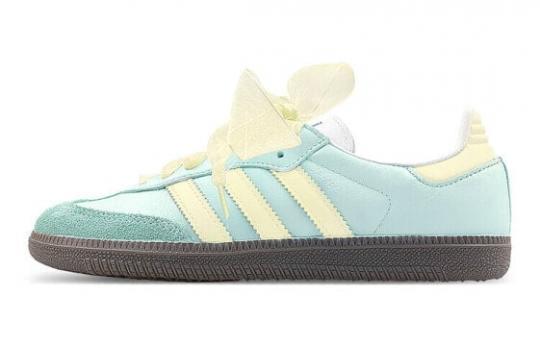 Кроссовки Adidas Originals SAMBA OG Skateboard Shoes Unisex Low-Top Cyan/Yellow B75806