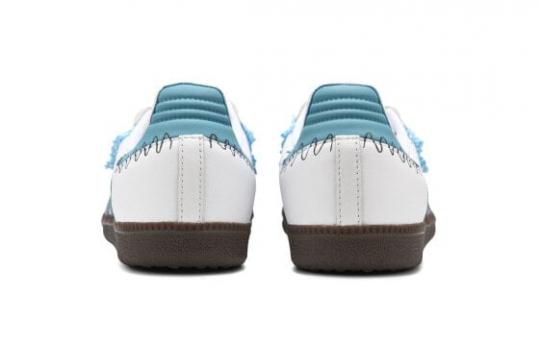 Кроссовки Adidas Originals Samba Skateboard Shoes Unisex Low-Top White Blue B75806