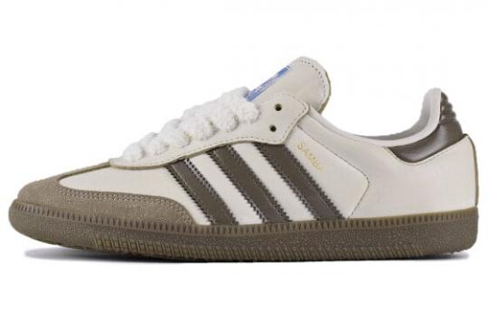 Кроссовки Adidas Originals SAMBA OG Skateboard Shoes Unisex Low-Top Beige Brown/White B75806