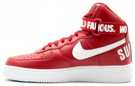 Кроссовки Nike Air Force 1 High Supreme World Famous Red 698696-610