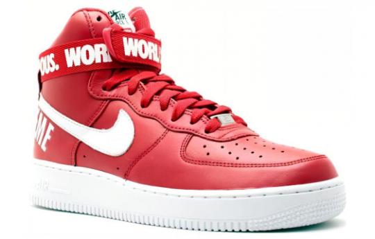 Кроссовки Nike Air Force 1 High Supreme World Famous Red 698696-610