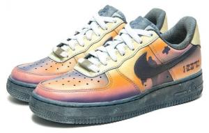 Кроссовки Nike Air Force 1 Skateboard Shoes Men Low-Top Black Orange CW2288-111