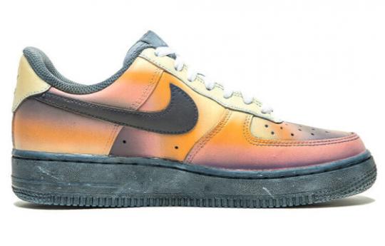 Кроссовки Nike Air Force 1 Skateboard Shoes Men Low-Top Black Orange CW2288-111