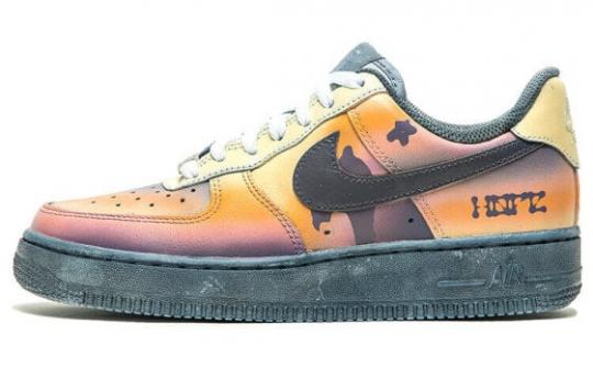 Кроссовки Nike Air Force 1 Skateboard Shoes Men Low-Top Black Orange CW2288-111