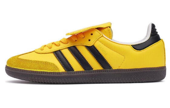 Кроссовки Adidas Originals Samba Skateboard Shoes Unisex Low-Top Black Yellow IG1024
