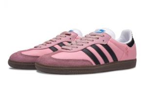 Кроссовки Adidas Originals SAMBA OG Skateboard Shoes Unisex Low-Top Pink Black B75806