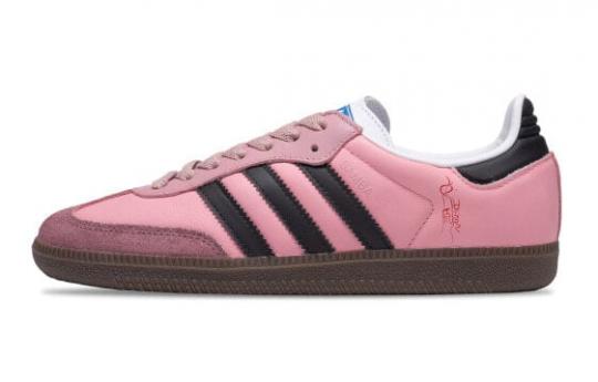 Кроссовки Adidas Originals SAMBA OG Skateboard Shoes Unisex Low-Top Pink Black B75806