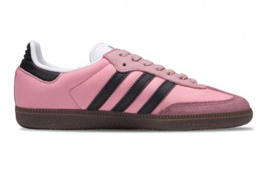 Кроссовки Adidas Originals SAMBA OG Skateboard Shoes Unisex Low-Top Pink Black B75806