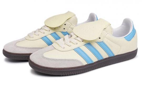 Кроссовки Adidas Originals Samba Skateboard Shoes Women's Low-Top Milk White/Blue IG1024