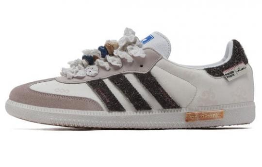 Кроссовки Adidas Originals SAMBA OG Skateboard Shoes Unisex Low-Top Taupe IE3437