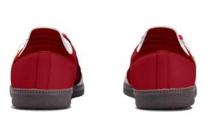 Кроссовки Adidas Originals Samba Skateboard Shoes Unisex Low-Top Red/Gray IG1024