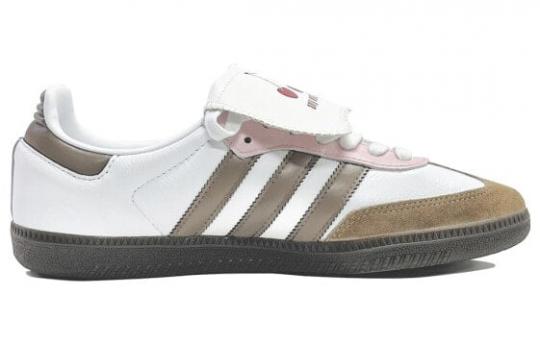 Кроссовки Adidas Originals Samba Skateboard Shoes Unisex Low-Top White Pink/Brown B75806