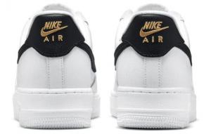 Кроссовки Nike Air Force 1 Low '07 Essential White Black Gold Mini Swoosh Women's CZ0270-102