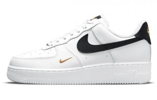 Кроссовки Nike Air Force 1 Low '07 Essential White Black Gold Mini Swoosh Women's CZ0270-102