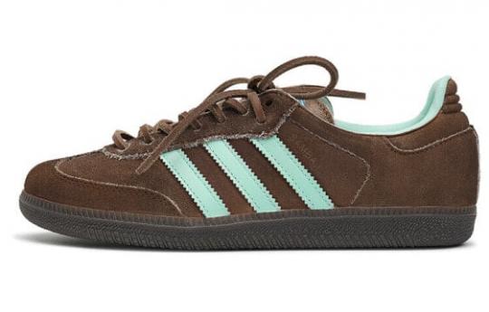 Кроссовки Adidas Originals Samba Skateboard Shoes Unisex Low-Top Blue Brown ID2047