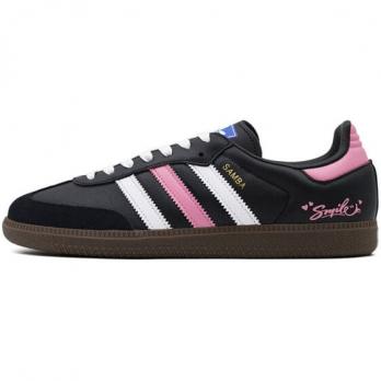 Кроссовки Adidas Originals Samba Skateboard Shoes Unisex Low-Top Black Pink White B75807