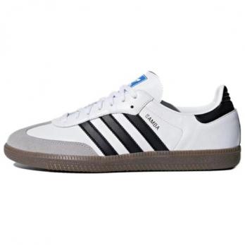 Кроссовки Adidas Originals SAMBA OG Skateboard Shoes Unisex Low-Top Blue White Black B75806