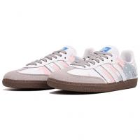 Кроссовки Adidas Originals SAMBA OG Skateboard Shoes Unisex Low-Top White Pink/Blue B75806