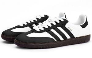 Кроссовки Adidas Originals Samba Skateboard Shoes Unisex Low-Top Black White IG1024