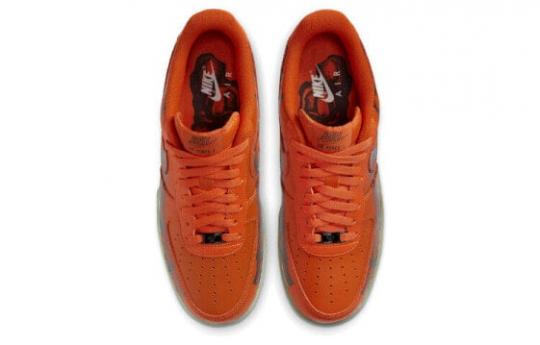 Кроссовки Nike Air Force 1 Low Orange Skeleton Halloween 2020 CU8067-800